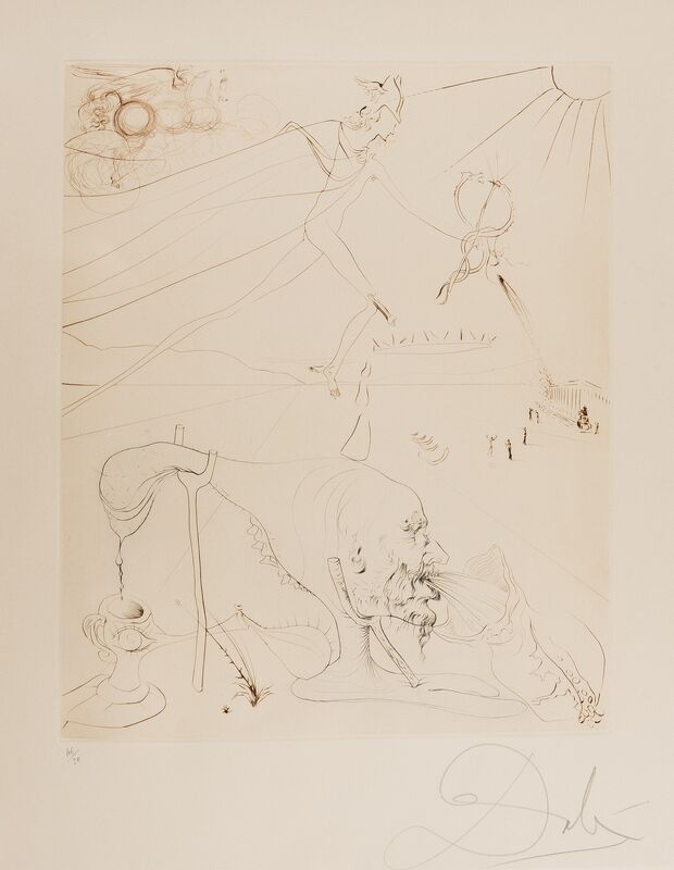 Salvador Dalí, ‘L'Alchimiste (M & L 581c: Field 72-13)’, 1973-1975, Print, Etching printed in colours, Forum Auctions