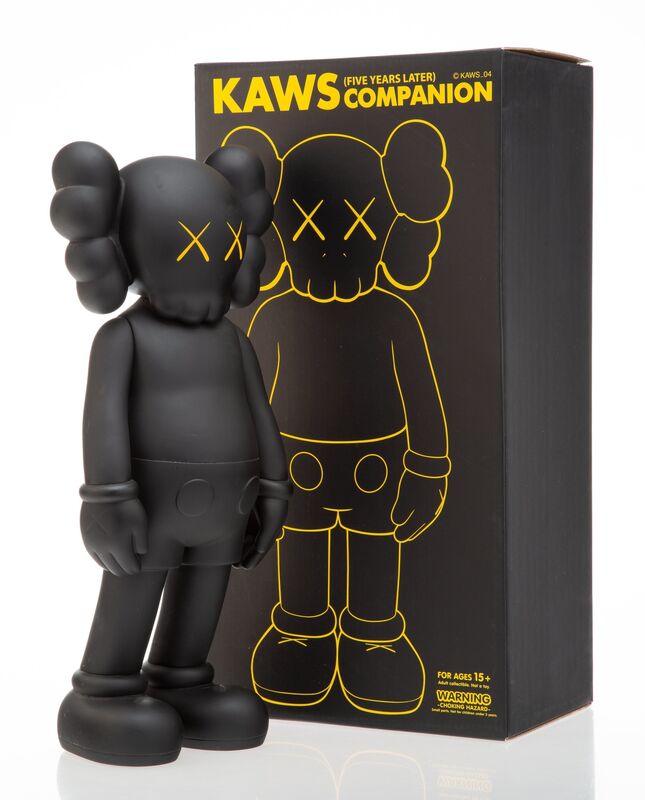 KAWS, ‘Five Years Later Companion (Black)’, 2004, Sculpture, Painted cast vinyl, Heritage Auctions