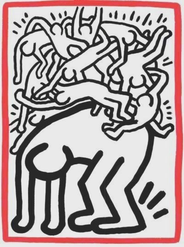 Keith Haring, ‘Fight Aids Worldwide’, 1990, Print, Lithograph, Composition.Gallery