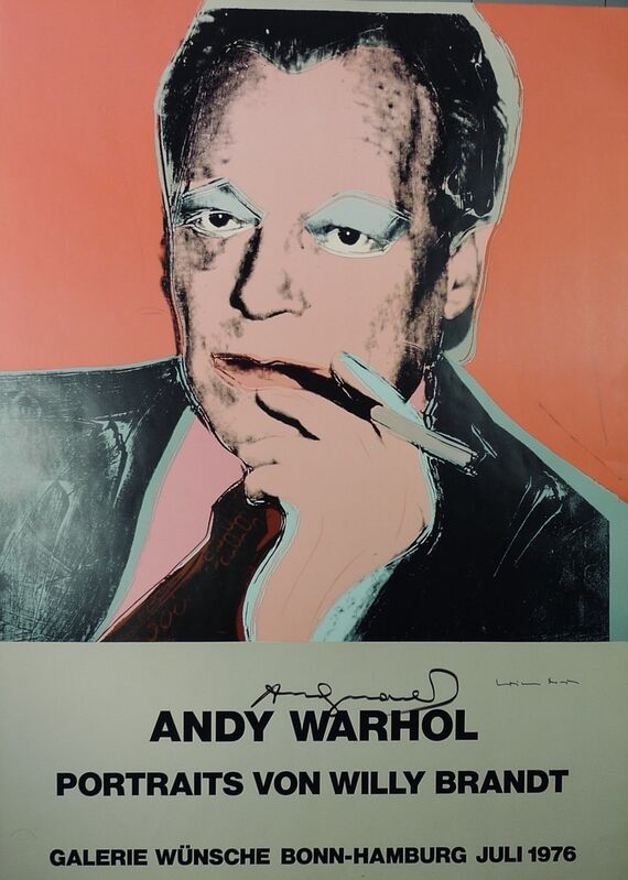 Andy Warhol, ‘Portraits von Willy Brandt’, 1976, Ephemera or Merchandise, Color offset lithograph on paper, Bengtsson Fine Art