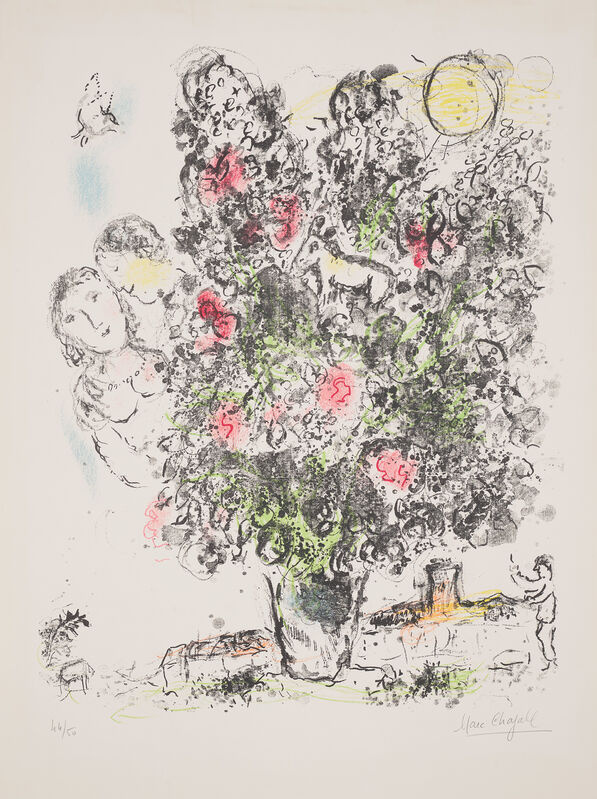 Marc Chagall, ‘Le Bouquet clair (The Light Bouquet)’, 1970, Print, Lithograph in colours, on Arches paper, with full margins., Phillips