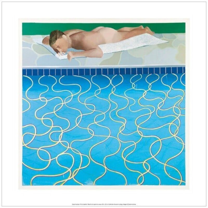 David Hockney, ‘THE SUNBATHER, 1966’, 2017, Posters, Lithographic Poster, Mr & Mrs Clark’s