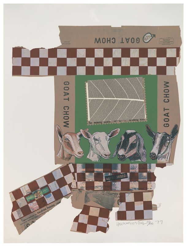 Robert Rauschenberg, ‘Goat Chow (Chow Bags)’, 1977, Print, Screen print with plastic thread, San Francisco Museum of Modern Art (SFMOMA) 
