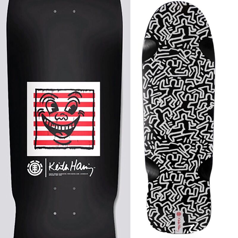 Keith Haring, ‘Keith Haring Skateboard Decks: Set of 2 ’, 2018, Ephemera or Merchandise, Silkscreen on wood skateboard decks, Lot 180 Gallery