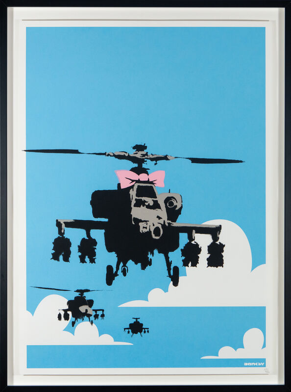 Banksy, ‘Happy Choppers’, 2003, Print, Screenprint, The Drang Gallery