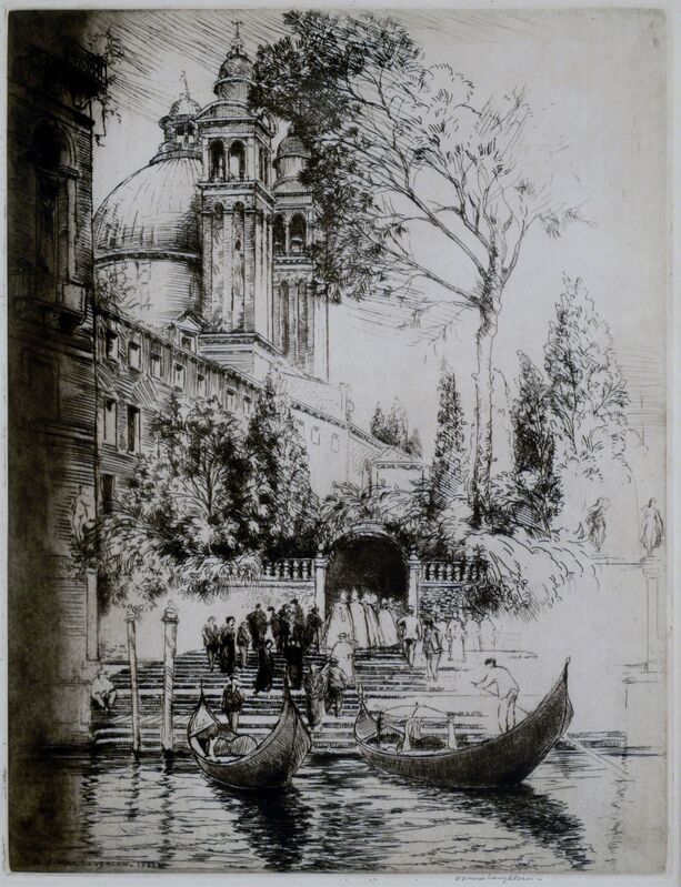 Donald Shaw MacLaughlan, ‘Towers and Gardens, Venice’, 1922, Print, Etching, Private Collection, NY