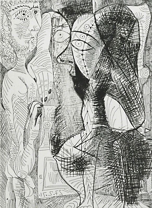 Pablo Picasso, ‘Untitled, plate 61 from Series 156’, Print, Etching and drypoint, Rago/Wright/LAMA