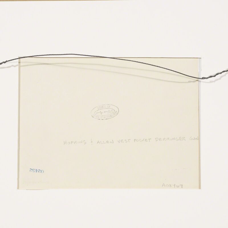Andy Warhol, ‘Untitled (Hopkins & Allen Vest Pocket Derringer Gun)’, Photography, Gelatin silver print, Rago/Wright/LAMA