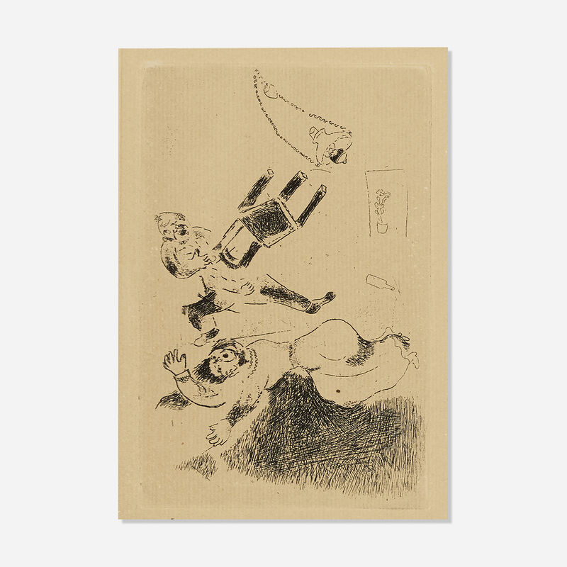 Marc Chagall, ‘Brawl (from La Maternite Suite)’, 1926, Print, Etching, Rago/Wright/LAMA