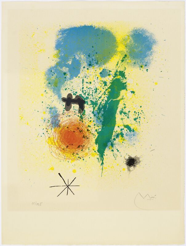 Joan Miró, ‘From: Tracé sur l'eau’, 1963, Print, Colour lithograph, Koller Auctions