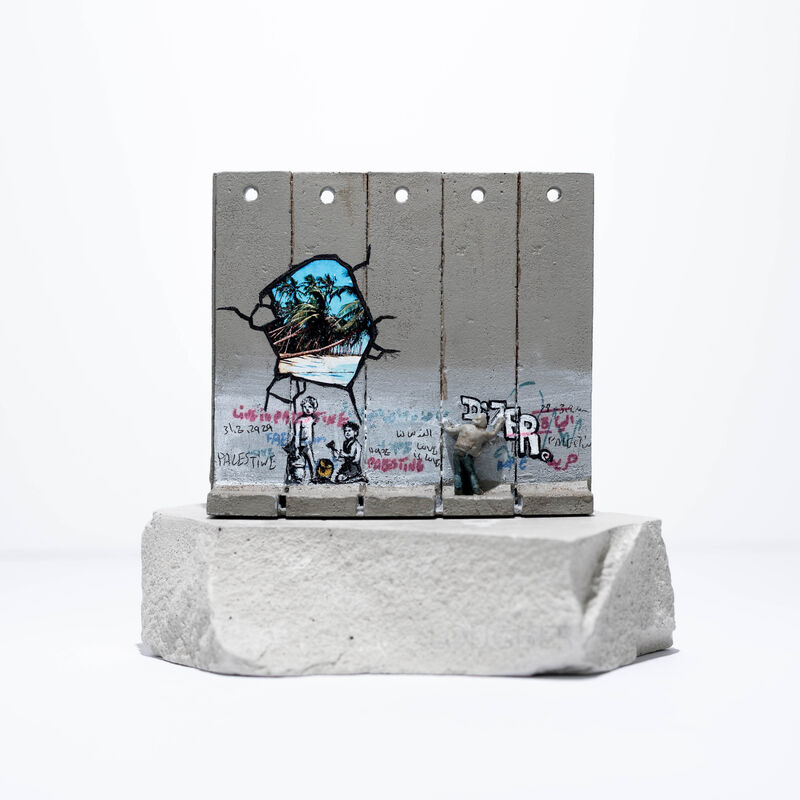 Banksy, ‘Walled Off Hotel - Wall Sculpture (Beach)’, 2018, Ephemera or Merchandise, Miniature concrete souvenir sculpture, hand painted by local artists, Lougher Contemporary
