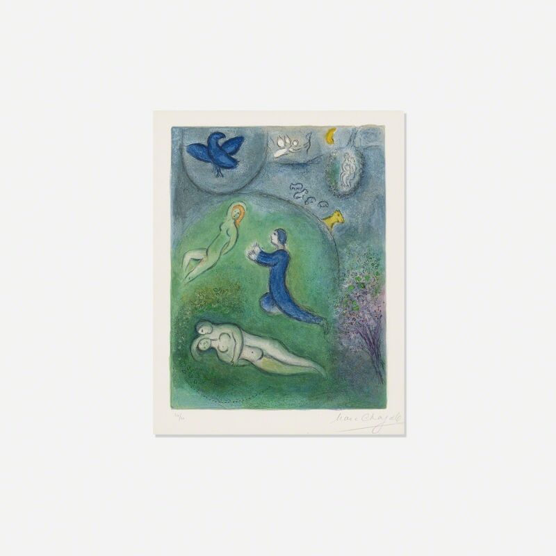 Marc Chagall, ‘Daphnis et Lycenion (from Daphnis et Chloe)’, 1961, Print, Lithograph on Arches wove paper, Rago/Wright/LAMA