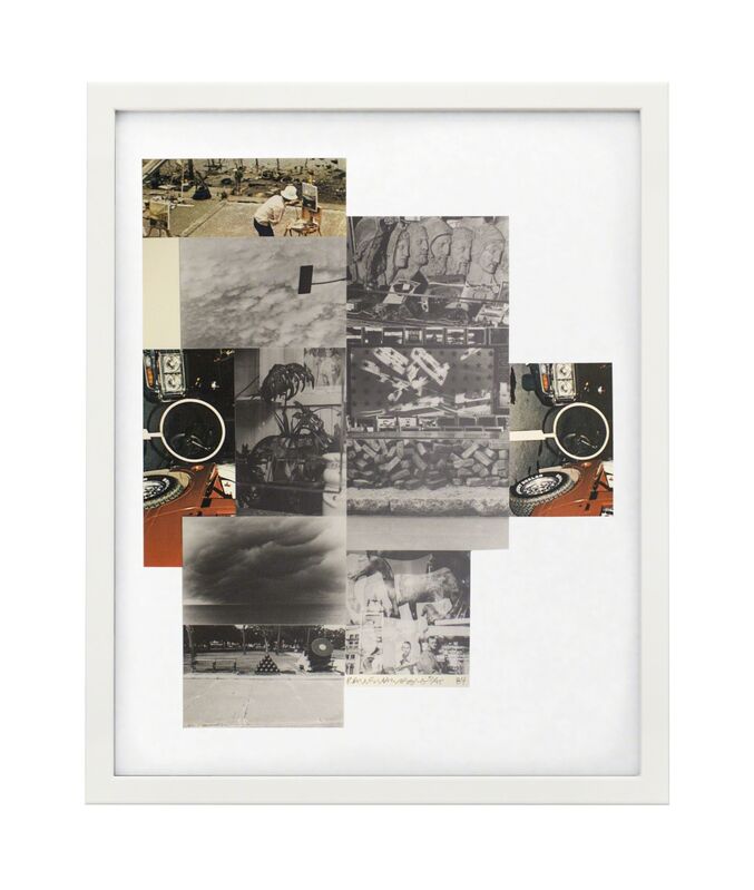 Robert Rauschenberg, ‘Untitled’, 1984, Print, Silkscreen with fabric and photo collage on hand-cut paper, MOCA