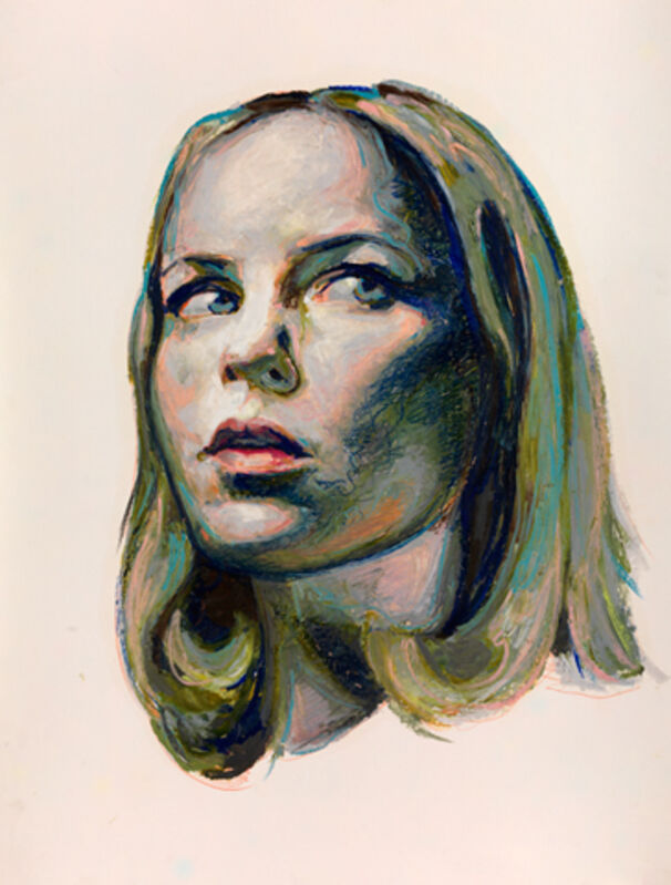 Mercedes Helnwein, ‘Michelle’, 2012, Drawing, Collage or other Work on Paper, Oil pastel on paper, KP Projects