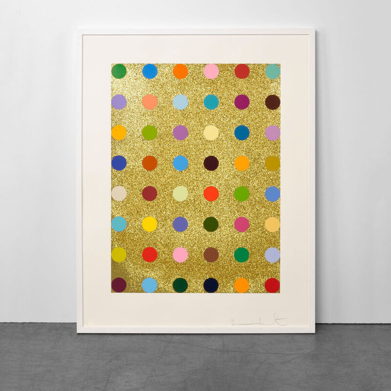 Damien Hirst, ‘Aurous Iodide (with Gold Glitter)’, 2009, Print, Silkscreen with Gold Glitter, Weng Contemporary