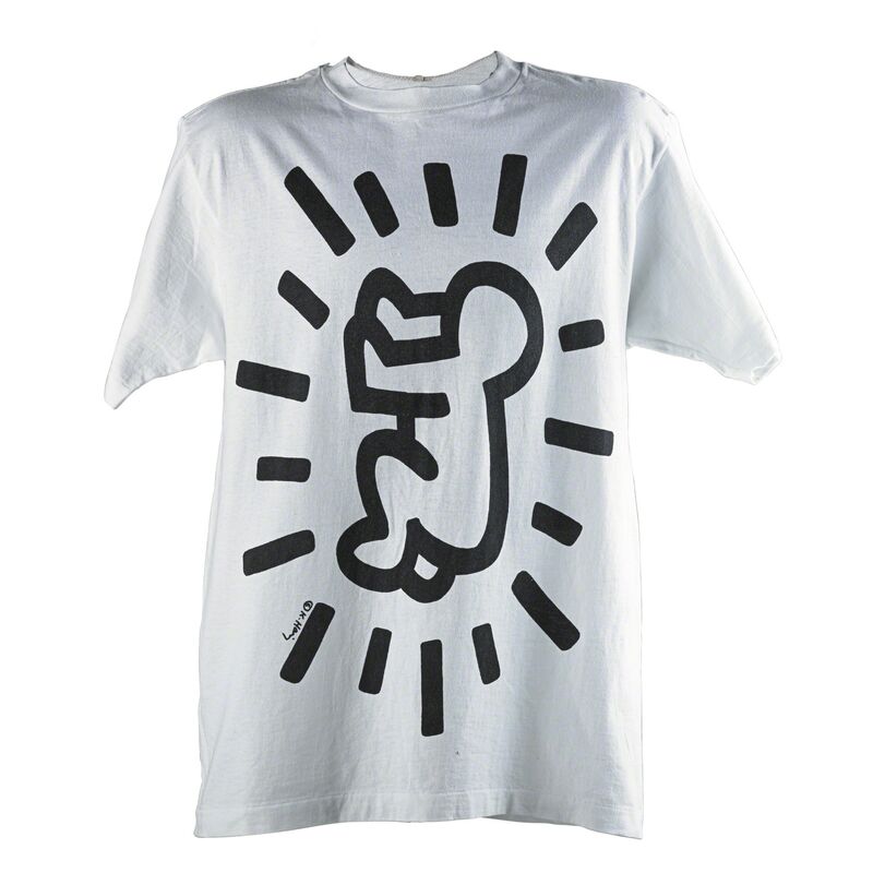Keith Haring, ‘Baby and Barking dog’, Print, Screenprint on Anvil cotton T-shirt, Rago/Wright/LAMA