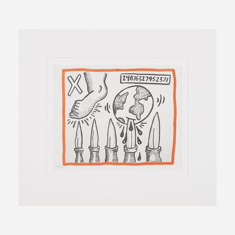 Keith Haring, ‘Untitled (from Against All Odds, 20 Drawings)’, 1990, Print, Lithograph on acid-free Rivoli paper, Rago/Wright/LAMA