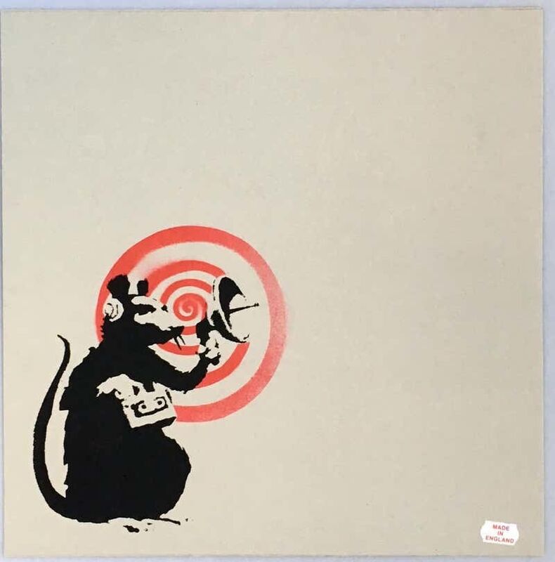 Banksy, ‘Banksy vinyl record art 2008 (Banksy Radar Rat) ’, 2008, Print, Silkscreen on vinyl record jacket, Lot 180 Gallery