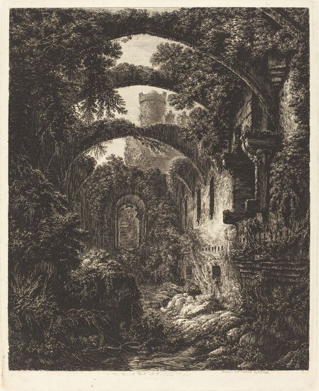 George Cuitt the Younger, ‘The Great Hall at Conway Castle’, Print, Etching, National Gallery of Art, Washington, D.C.