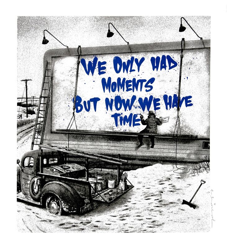 Mr. Brainwash, ‘Now Is The Time (Blue)’, 2020, Print, Screen print on paper, Addicted Art Gallery