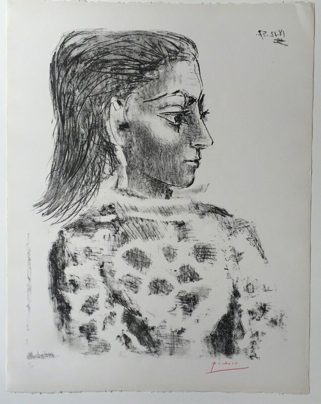 Pablo Picasso, ‘Buste au Corsage à Carreaux’, 1957, Print, Lithograph, Coskun Fine Art