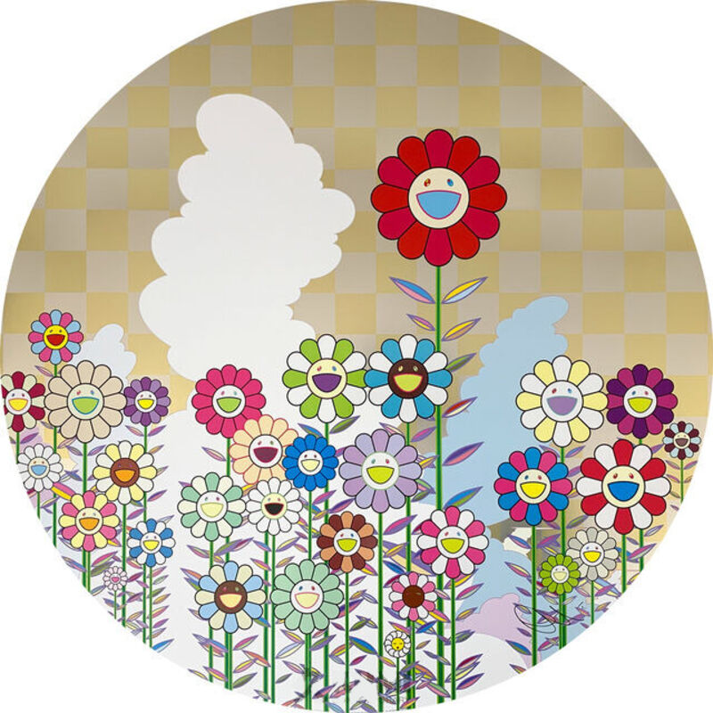 Takashi Murakami, ‘A Memory of Him and Her on a Summer holiday ’, 2018, Print, Offset print with cold-stamp, Ode to Art