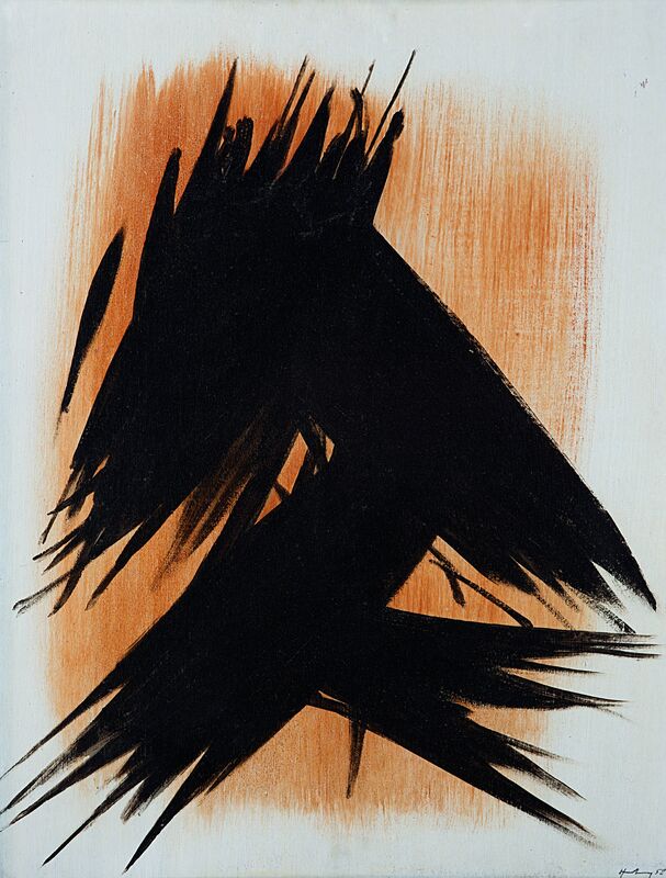 Hans Hartung, ‘T1958-7’, 1958, Painting, Oil on board, Il Ponte