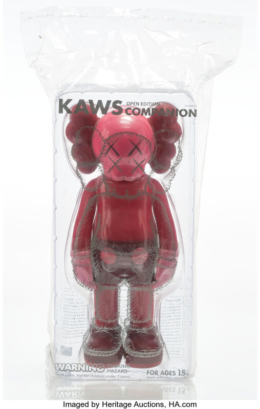 KAWS, ‘Companion (Blush)’, 2016, Sculpture, Painted cast vinyl, Heritage Auctions