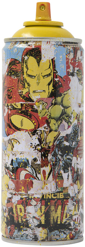 Mr. Brainwash, ‘Marvel Spray Can: Iron Man’, 2019, Sculpture, Spray paint on streel spray can, Taglialatella Galleries