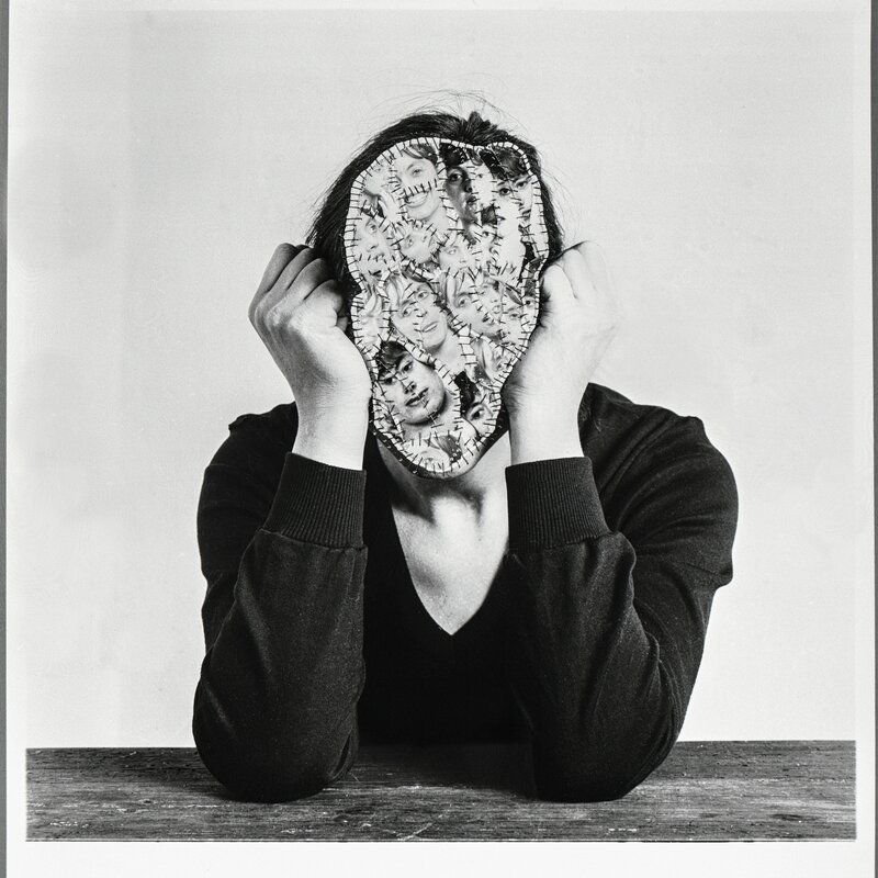 Annegret Soltau, ‘Sich zusammenhalten’, 1978, Photography, Overstitched B/W Photograph, Anita Beckers