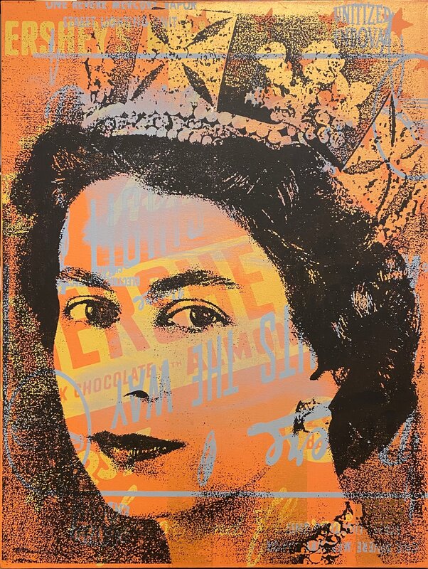 Peter Mars, ‘Elizabeth Everlasting ’, 2014, Painting, Original hand-pulled mixed media silkscreen on stretched canvas., Off The Wall Gallery