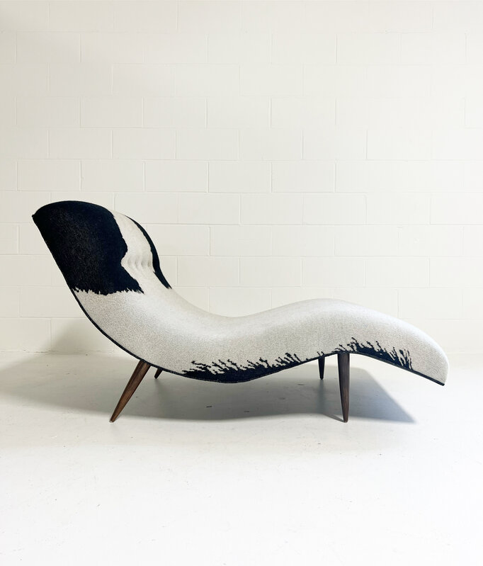Adrian Pearsall, ‘Wave Chaise Lounge in Cashmere and Leather’, Mid 20th Century, Design/Decorative Art, Cashmere and Leather, Forsyth