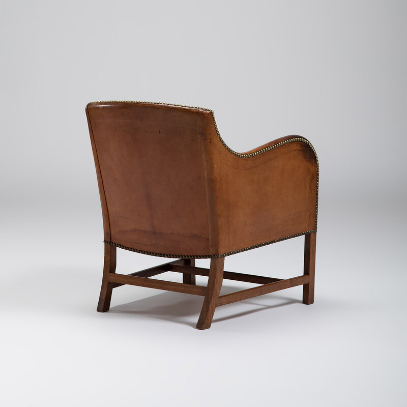 Kaare Klint, ‘A pair of Mix chairs’, 1930, Design/Decorative Art, Cuban mahognay and Niger leather, Dansk Møbelkunst Gallery