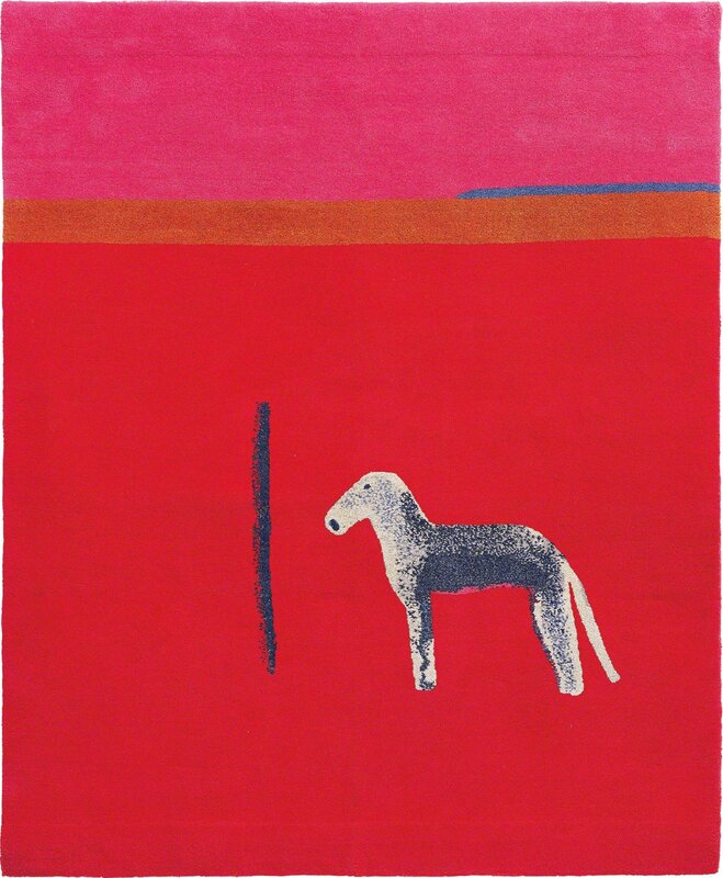 Craigie Aitchison, ‘Bedlington In Red’, 2012, Textile Arts, Wool pile tapestry in colours, Phillips
