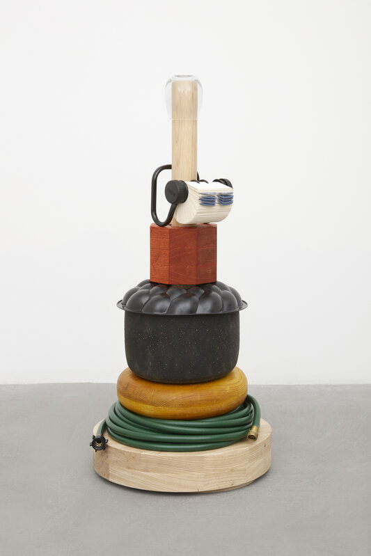 Amalia Pica, ‘Stacker #1’, 2021, Sculpture, Wood, valchromat, and found objects, Tanya Bonakdar Gallery
