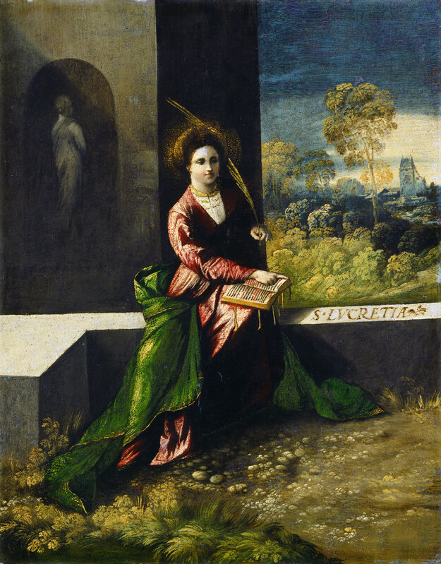 Dosso Dossi, ‘Saint Lucretia’, ca. 1520, Painting, Oil on panel, National Gallery of Art, Washington, D.C.