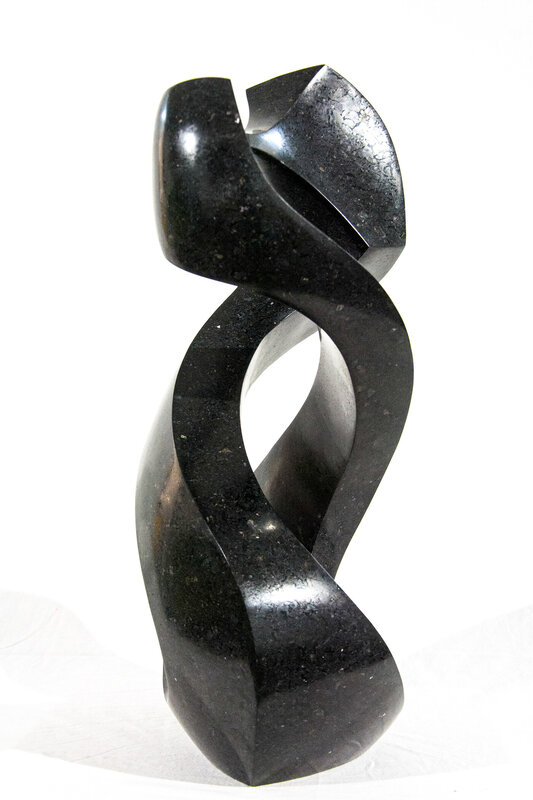 Jeremy Guy, ‘Halcyon Black 7/50 - dark, smooth, polished, abstract, black granite sculpture’, 2020, Sculpture, Engineered black granite, Oeno Gallery