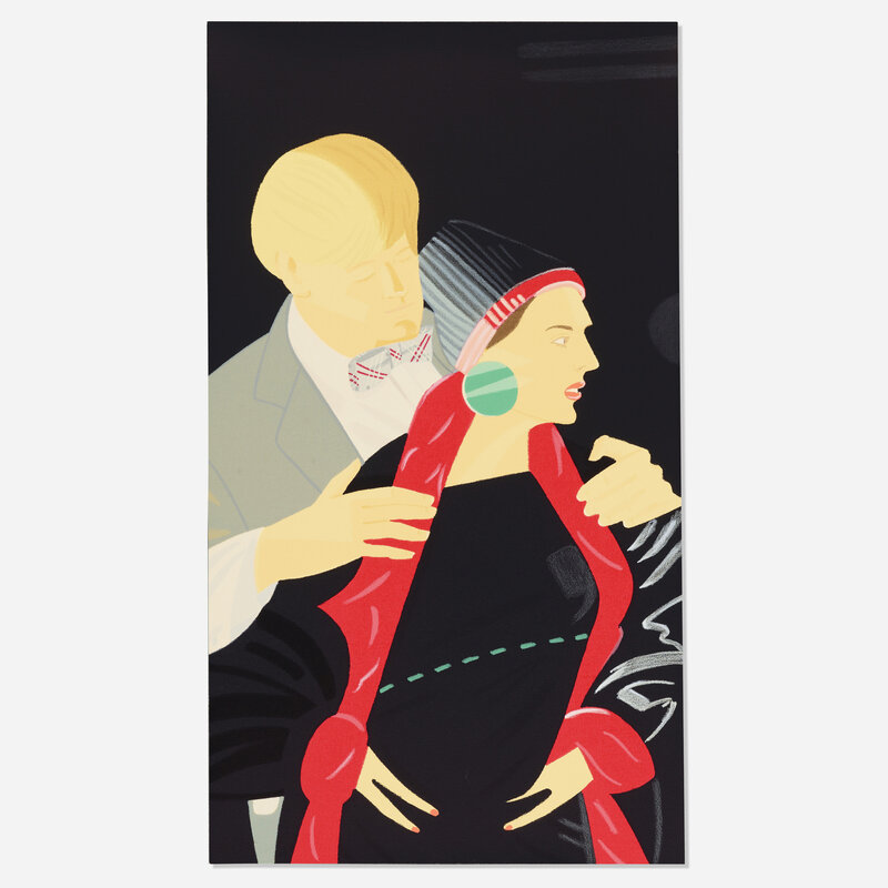 Alex Katz, ‘Red Grooms and Elizabeth Ross (from the Pas de Deux portfolio)’, 1993-94, Print, Screenprint in colors on Arches Cover, Rago/Wright/LAMA