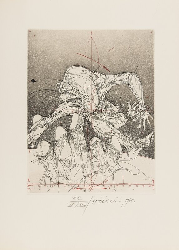 Vladimir Velickovic, ‘Untitled’, 1976, Print, Etching with aquatint printed in colours, Forum Auctions
