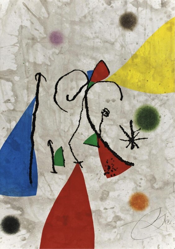 Joan Miró, ‘Passage De L'Egyptienne, 10’, 1985, Print, Etching, Composition.Gallery