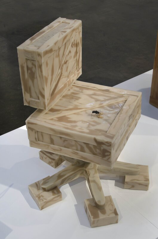 Jeanne Silverthorne, ‘Crate Chair’, 2014, Sculpture, Rubber, wood, plastic, Shoshana Wayne Gallery