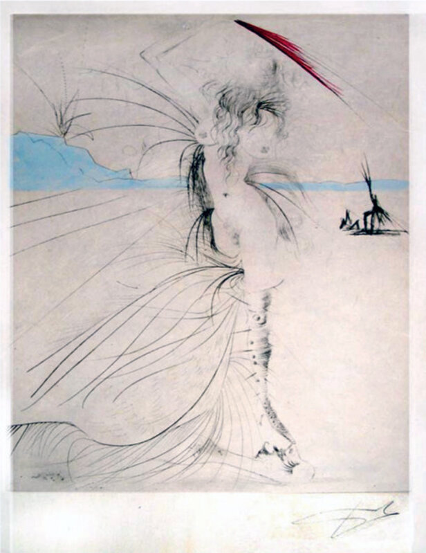 Salvador Dalí, ‘Les Aigrettes (The Egrets)’, 1969, Print, Etching, Puccio Fine Art