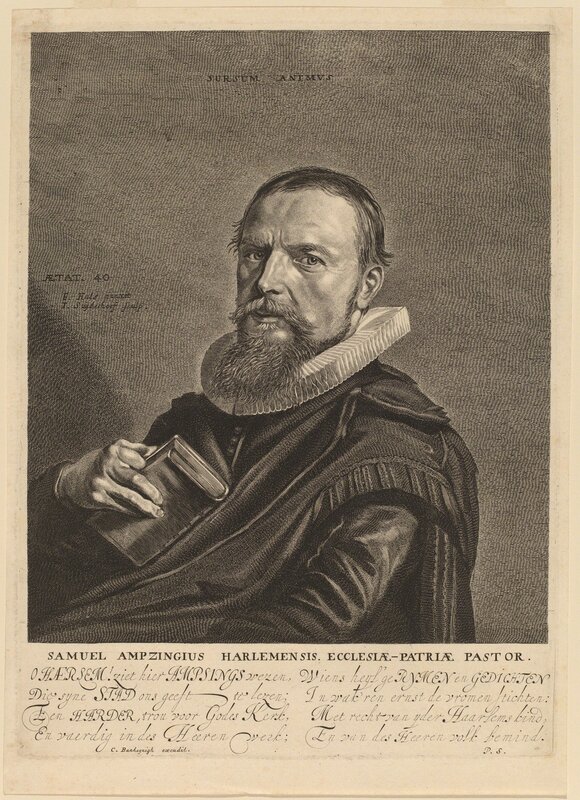 Jonas Suyderhoff after Frans Hals, ‘Samuel Ampzing’, Print, Engraving, National Gallery of Art, Washington, D.C.