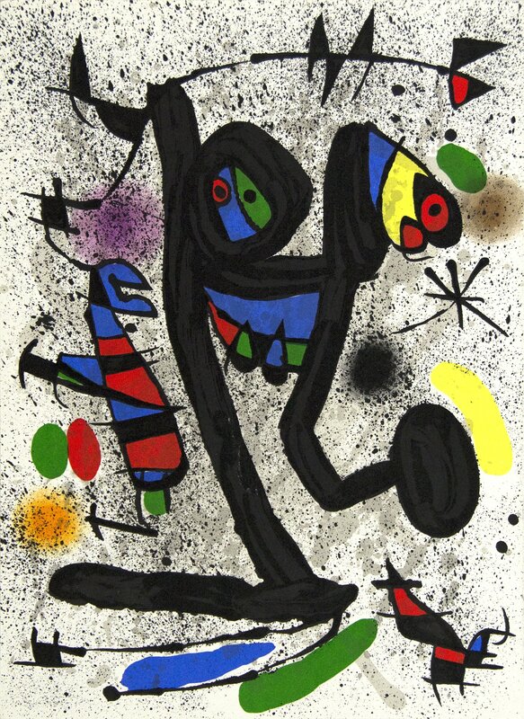 Joan Miró, ‘Butterfly Girl’, 1971, Print, Original lithograph in colors, Heather James Fine Art Gallery Auction