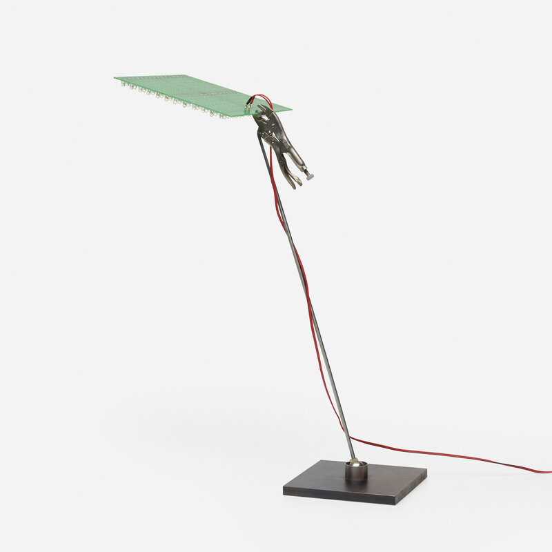 Ingo Maurer, ‘EL.E.DEE lamp’, 2001, Design/Decorative Art, LED circuit panel, steel, vice-grip, Rago/Wright/LAMA/Toomey & Co.