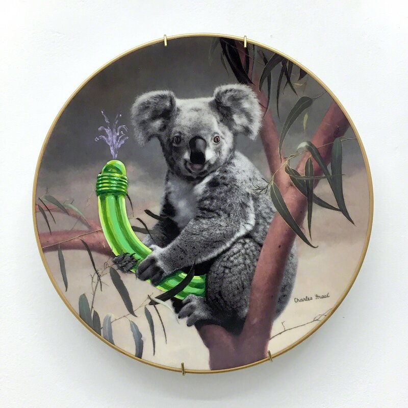 Theo A. Rosenblum and Chelsea Seltzer, ‘The Koala’, 2016, Sculpture, Found plate, acrylic and oil paint, The Hole