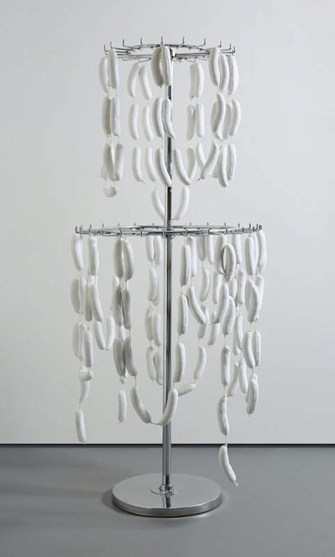 Teresita Fernández, ‘Bloodless’, 1995, Sculpture, Cast plaster and cotton string on metal stand, Phillips