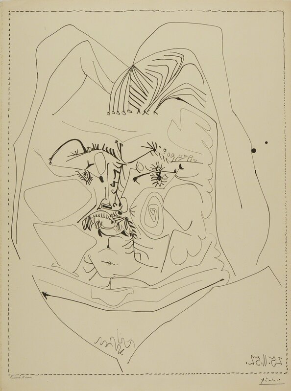 Pablo Picasso, ‘Balzac (B. 724; M. 226)’, 1952, Print, Lithograph, Sotheby's