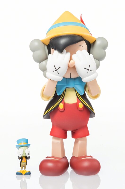 KAWS, ‘Pinocchio & Jiminy Cricket’, 2010, Other, Painted cast vinyl, Heritage Auctions