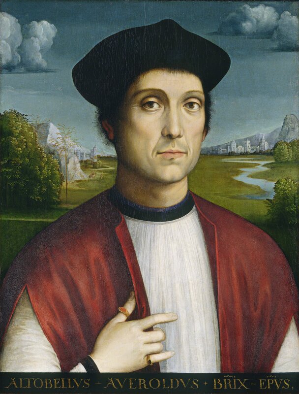 Francesco Francia, ‘Bishop Altobello Averoldo’, ca. 1505, Painting, Oil on panel, National Gallery of Art, Washington, D.C.